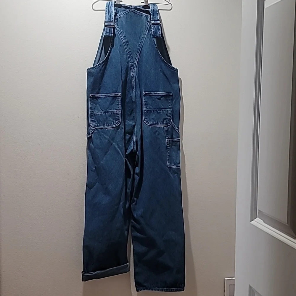 carhartt Men Vintage Workwear Overalls Loose Fit Carpenter Blue Jean 42x32 EUC - Picture 2 of 16